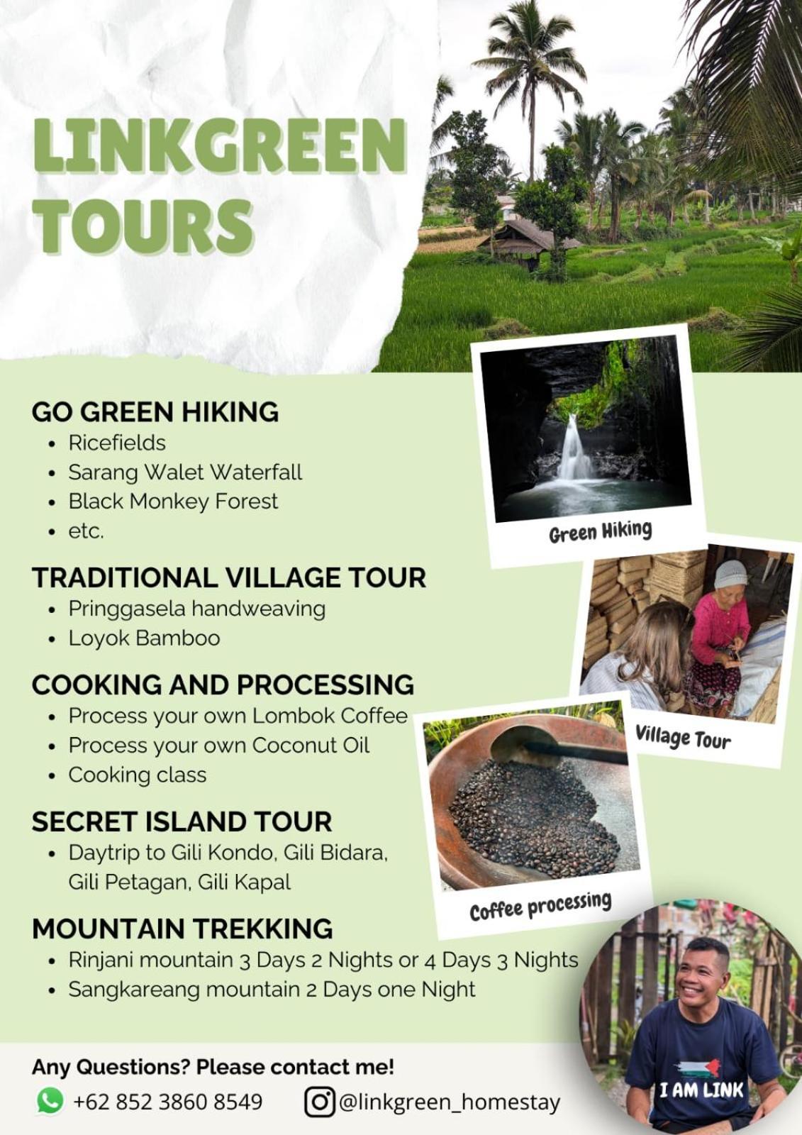 Linkgreen Homestay Lombok Tetebatu Esterno foto